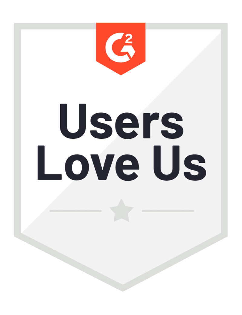 G2 Users Love Us badge